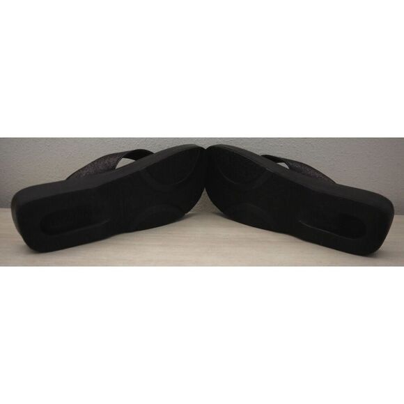 Aerothotic L0312 Women's Sz 11 Black Crystal Mist Orthotic Comfortable Sandals - Picture 4 of 13